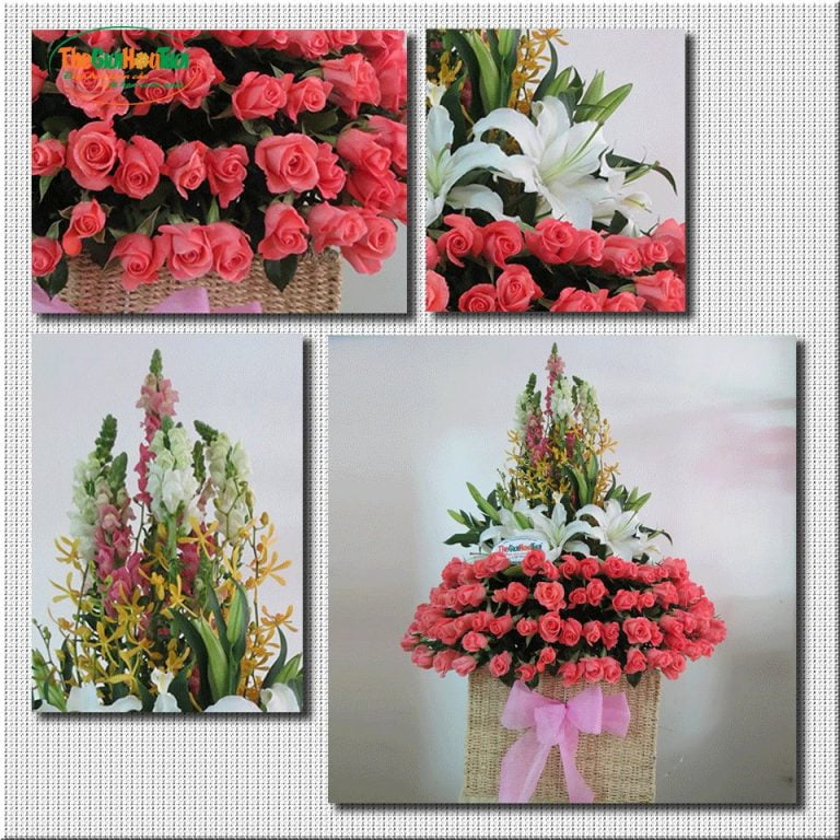 lẵng hoa khai trương