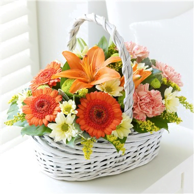 Hoa tươi UK-06 Beautiful Basket - Orange