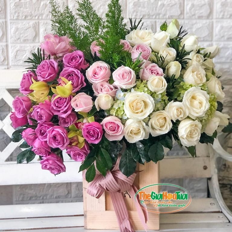 Giỏ hoa- Lời yêu thương