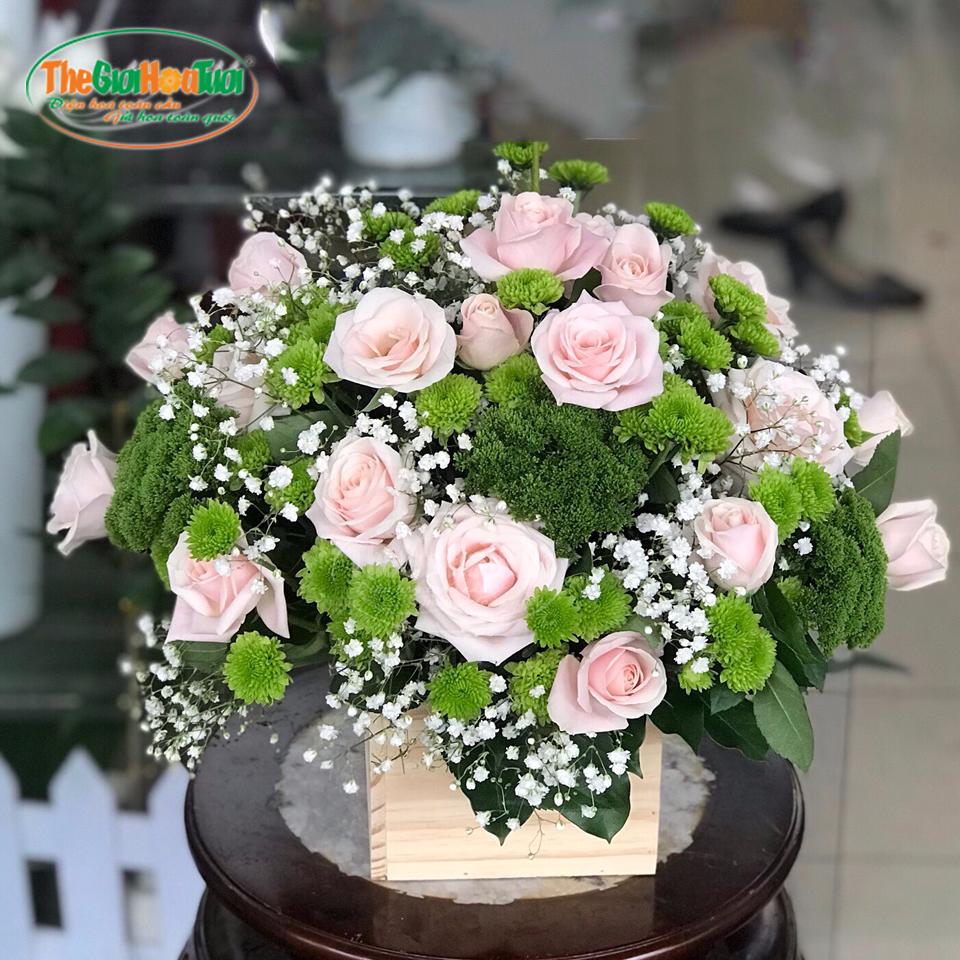 Giỏ hoa hồng - Lời tỏ tình