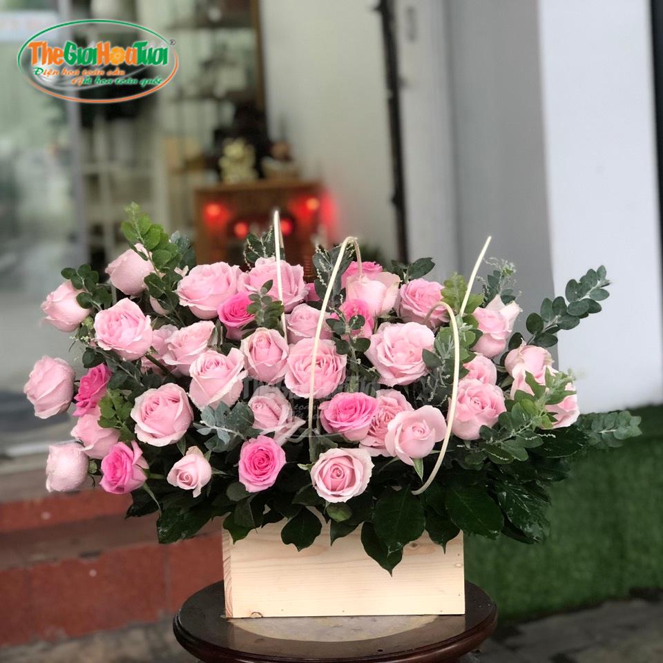 Giỏ hoa- Một thoáng mộng mơ